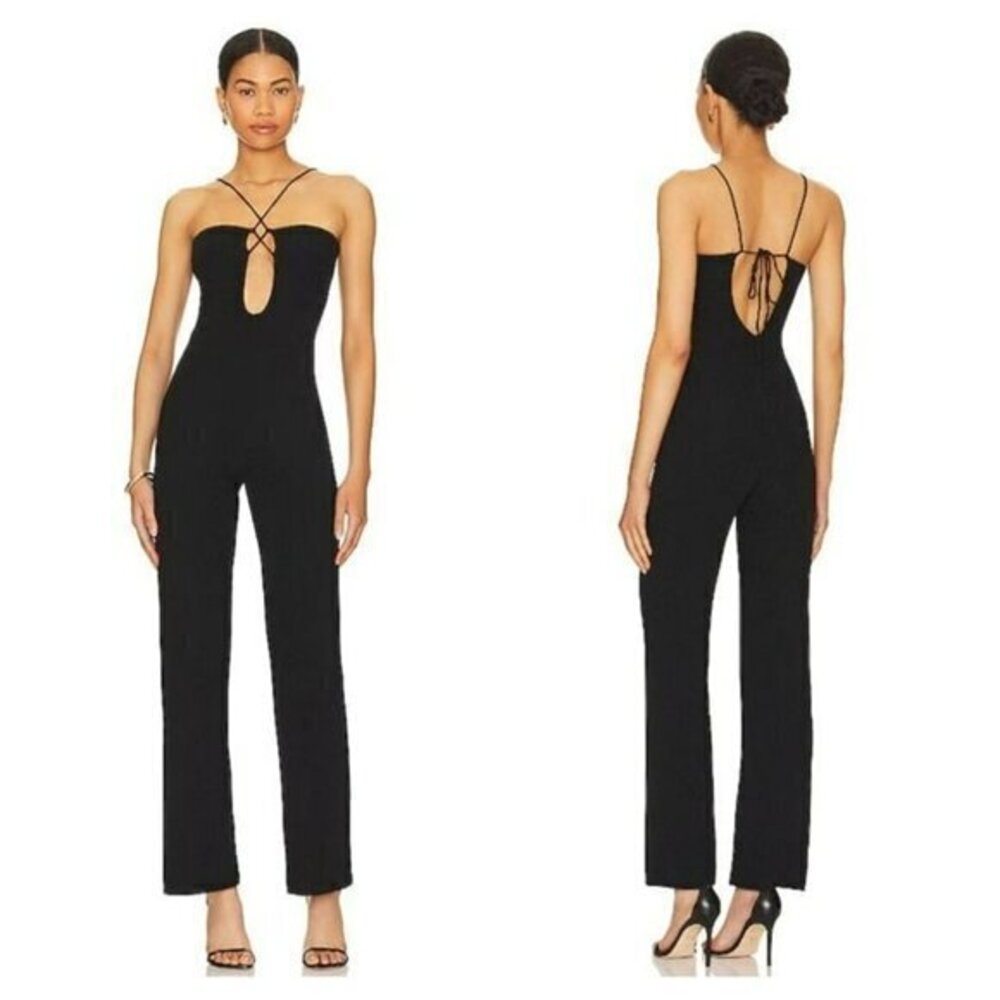 Superdown Everlane Strappy Jumpsuit - Black